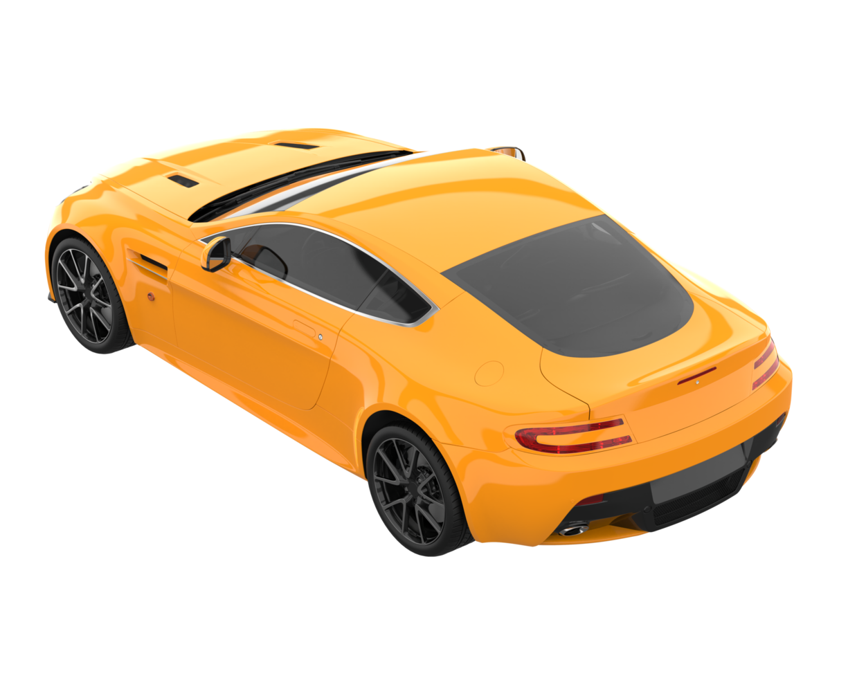 Sport car isolated on transparent background. 3d rendering - illustration png