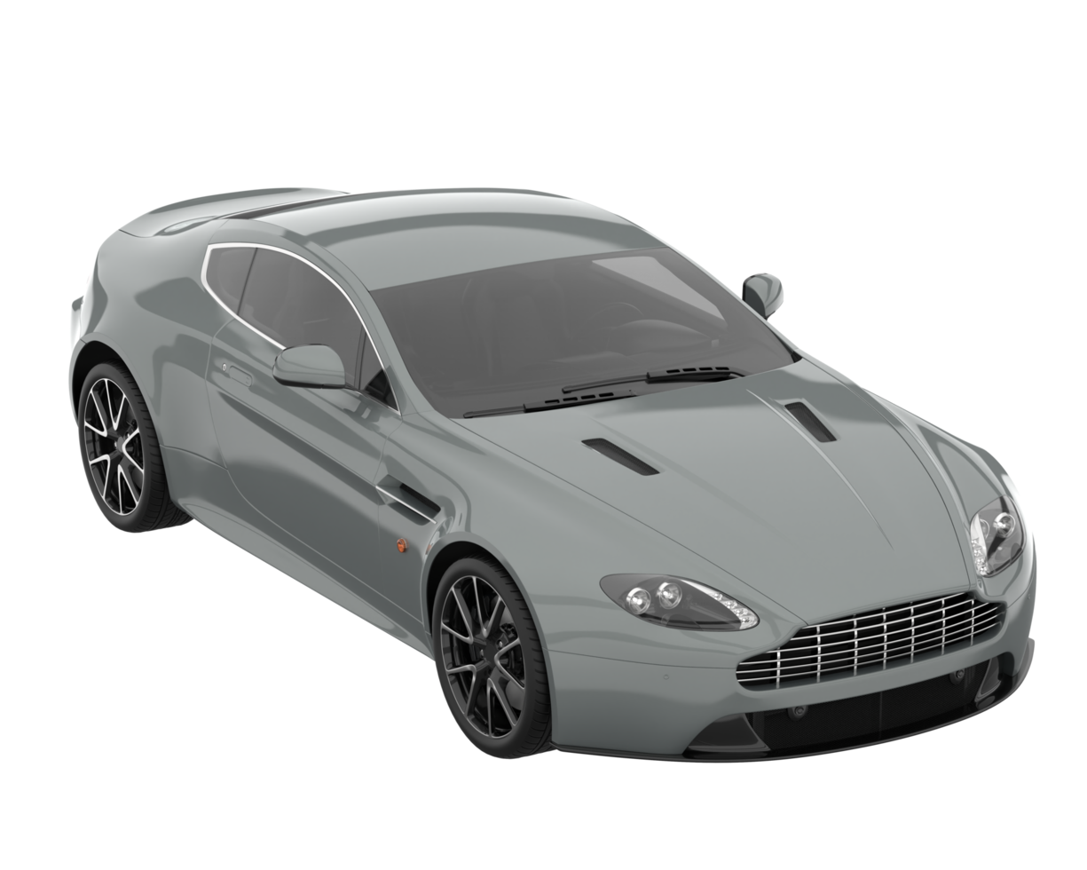 Sport car isolated on transparent background. 3d rendering - illustration png