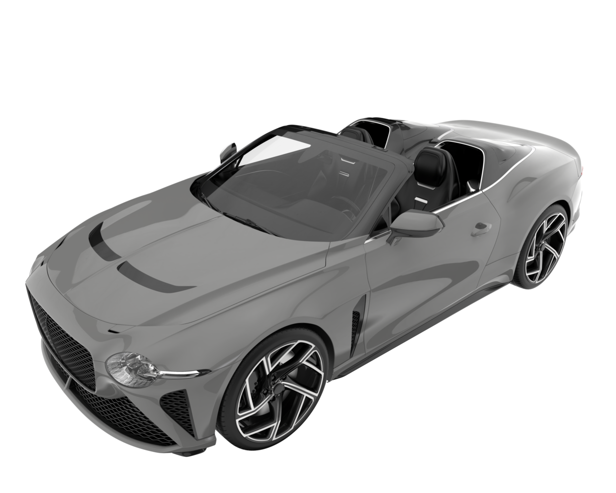 Sport car isolated on transparent background. 3d rendering - illustration png