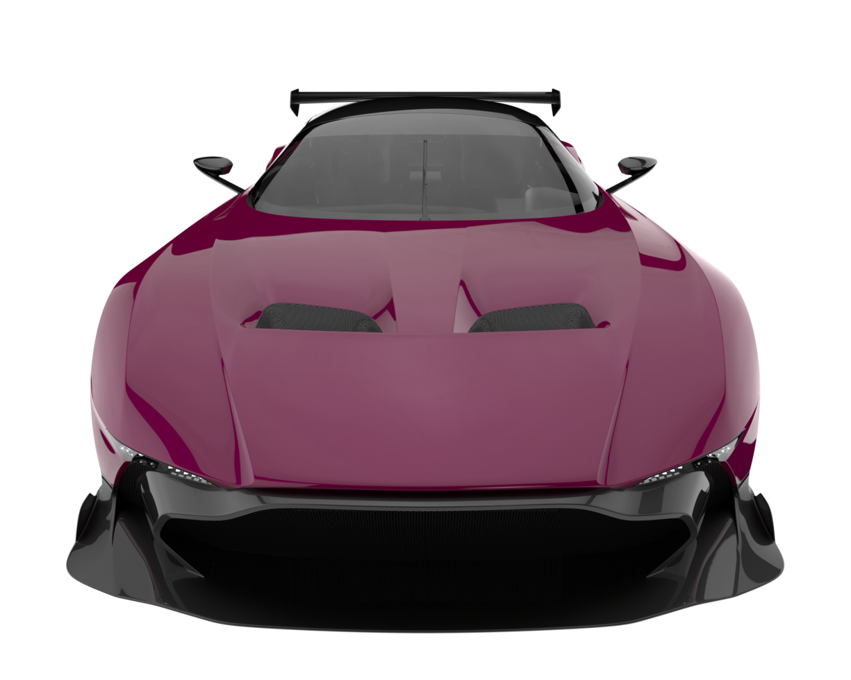 voiture de sport isolée sur fond transparent. rendu 3d - illustration png