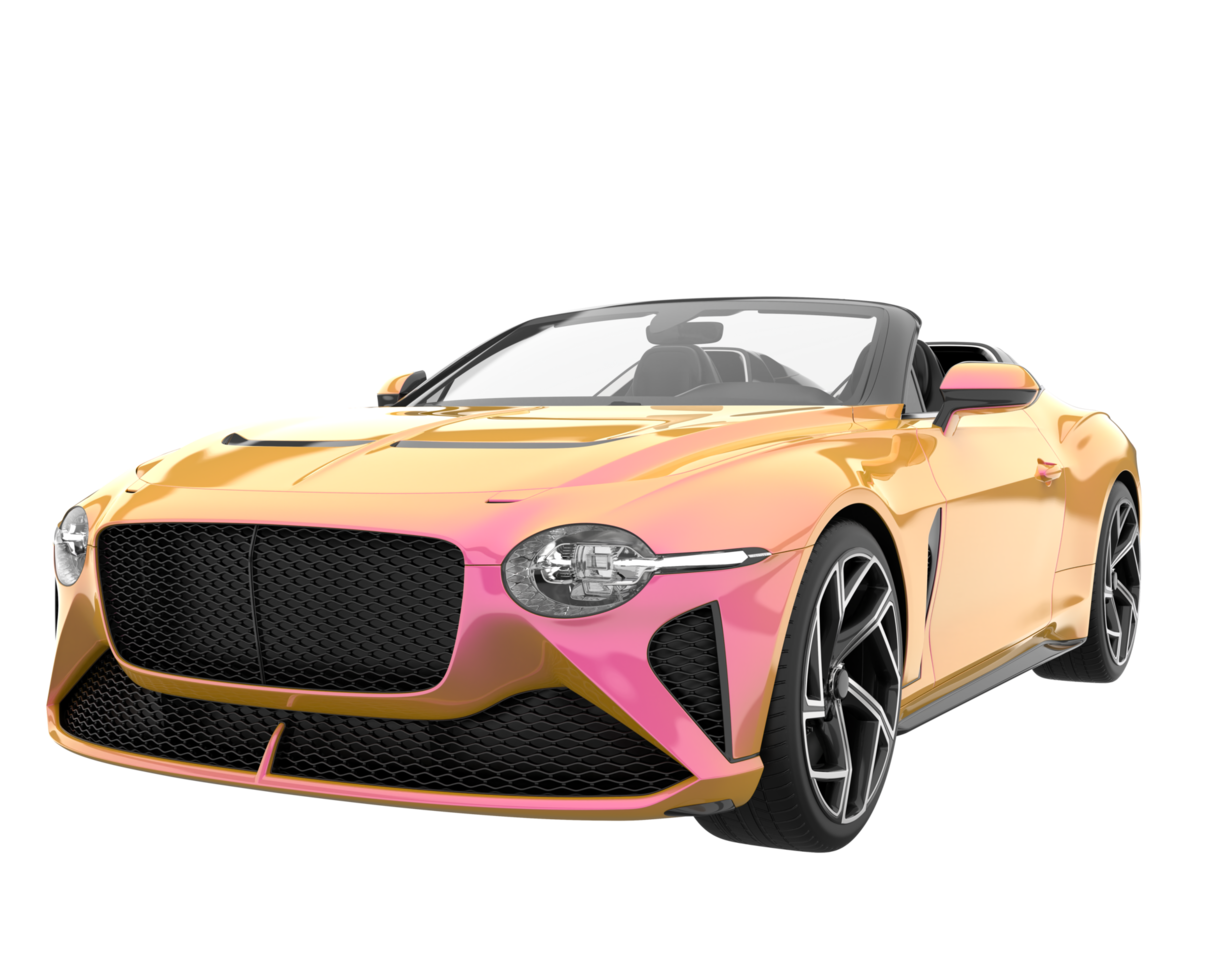 Sport car isolated on transparent background. 3d rendering - illustration png