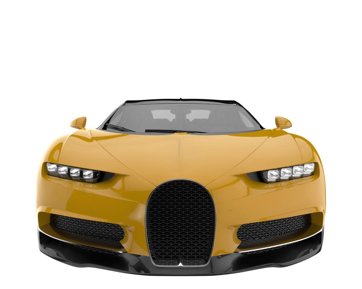 Sport car isolated on transparent background. 3d rendering - illustration png