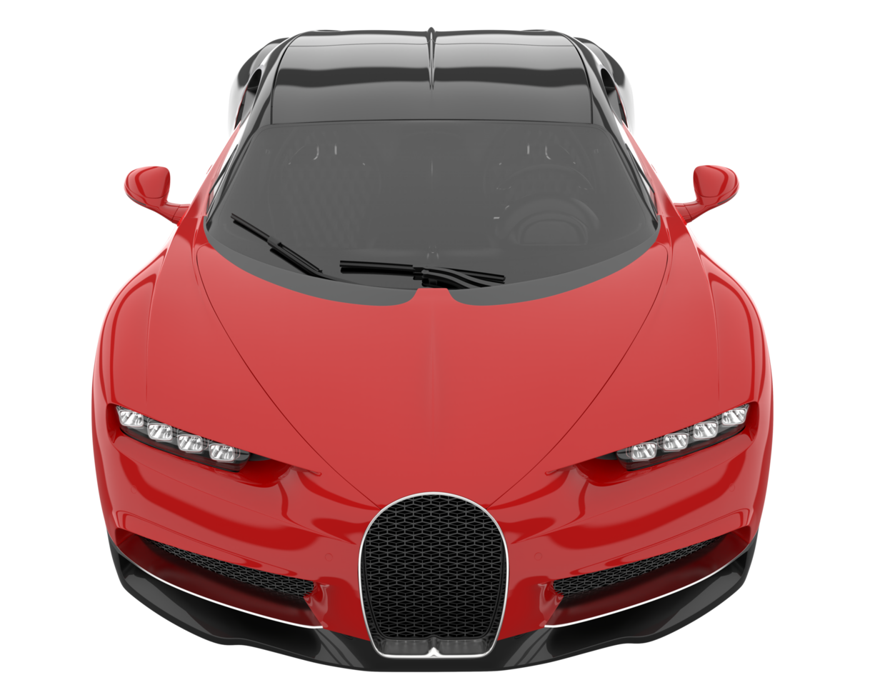 Sport car isolated on transparent background. 3d rendering - illustration png