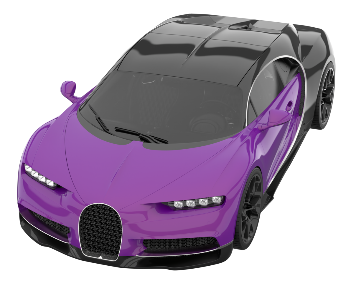 Sport car isolated on transparent background. 3d rendering - illustration png