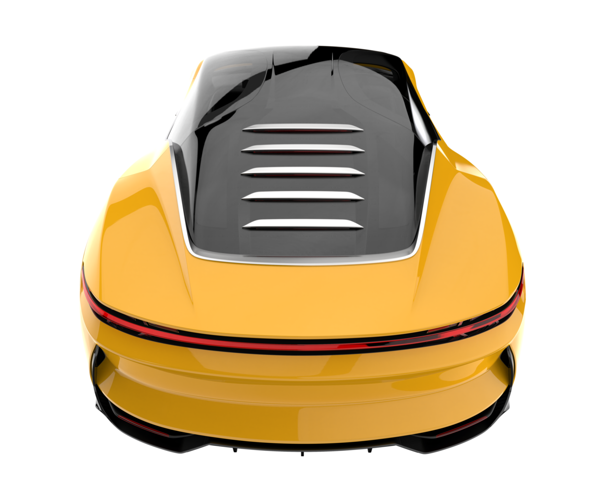 Sport car isolated on transparent background. 3d rendering - illustration png