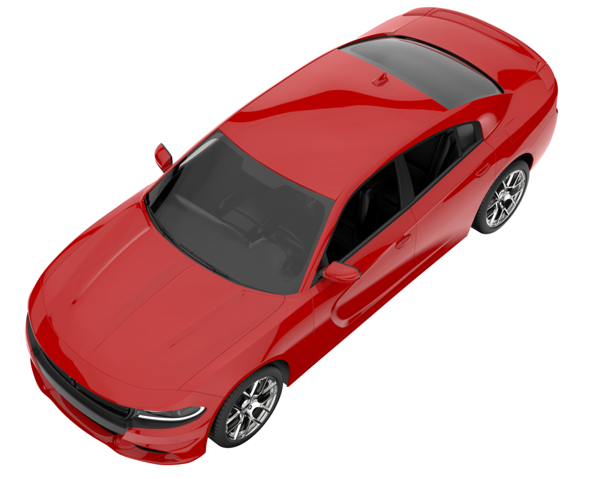 voiture de sport isolée sur fond transparent. rendu 3d - illustration png