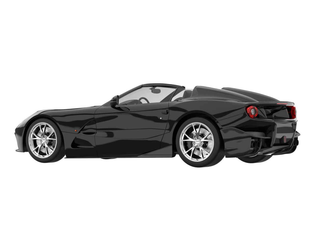 voiture de sport isolée sur fond transparent. rendu 3d - illustration png