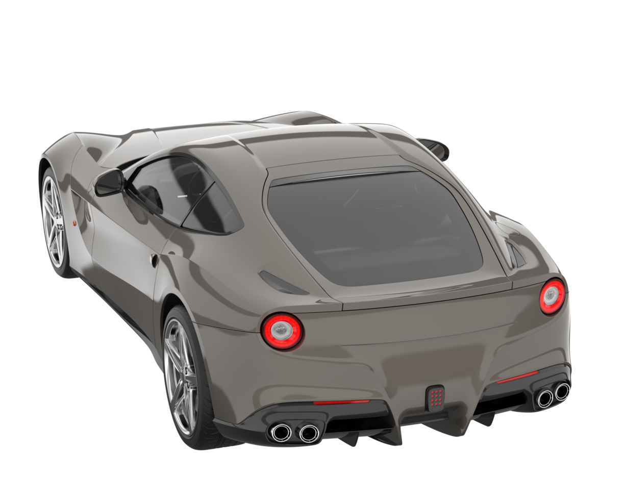 voiture de sport isolée sur fond transparent. rendu 3d - illustration png