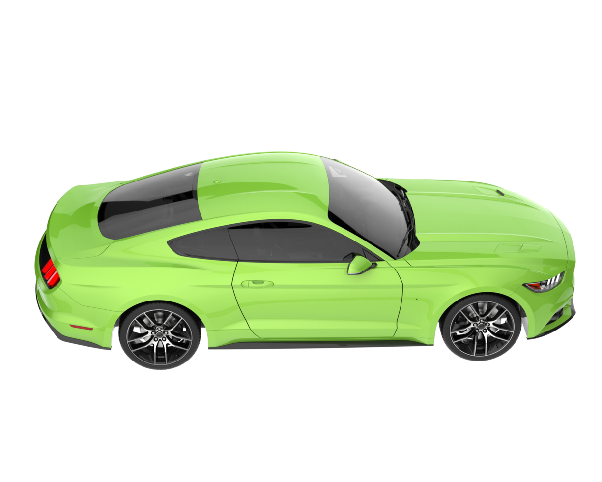 Sport car isolated on transparent background. 3d rendering - illustration png