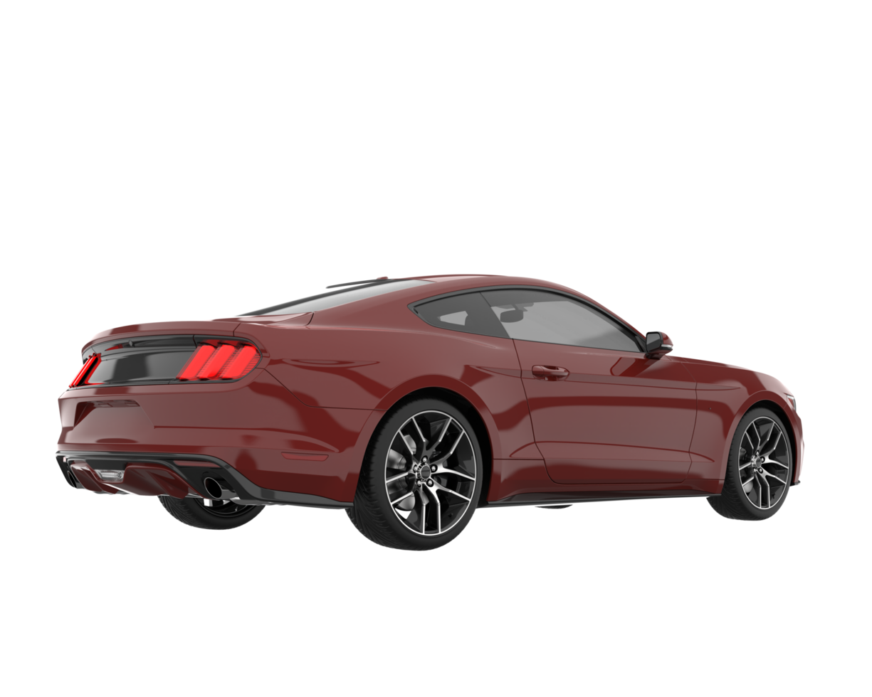 Sport car isolated on transparent background. 3d rendering - illustration png