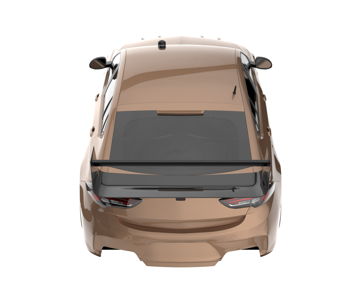 Sport car isolated on transparent background. 3d rendering - illustration png