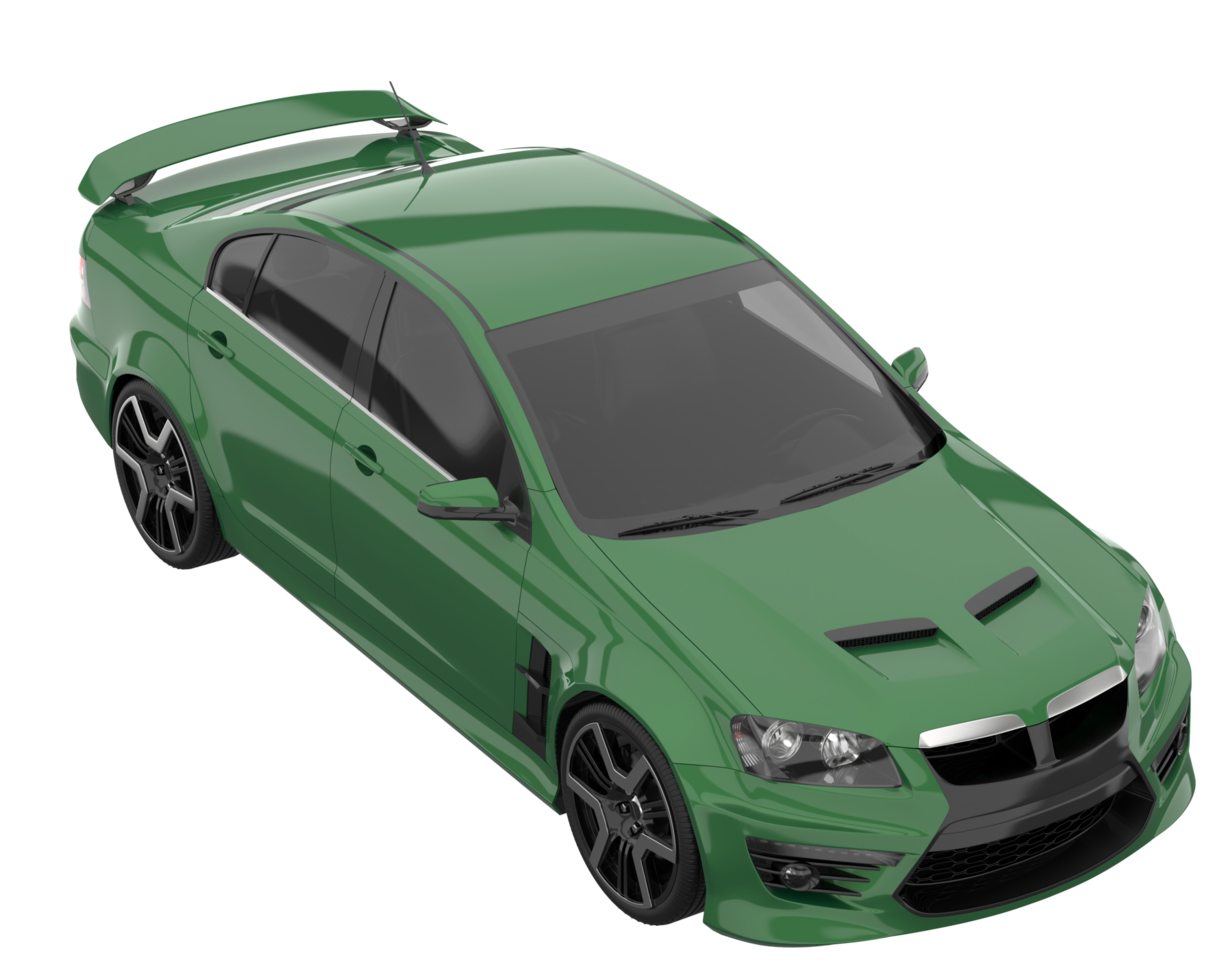 Sport car isolated on transparent background. 3d rendering - illustration png