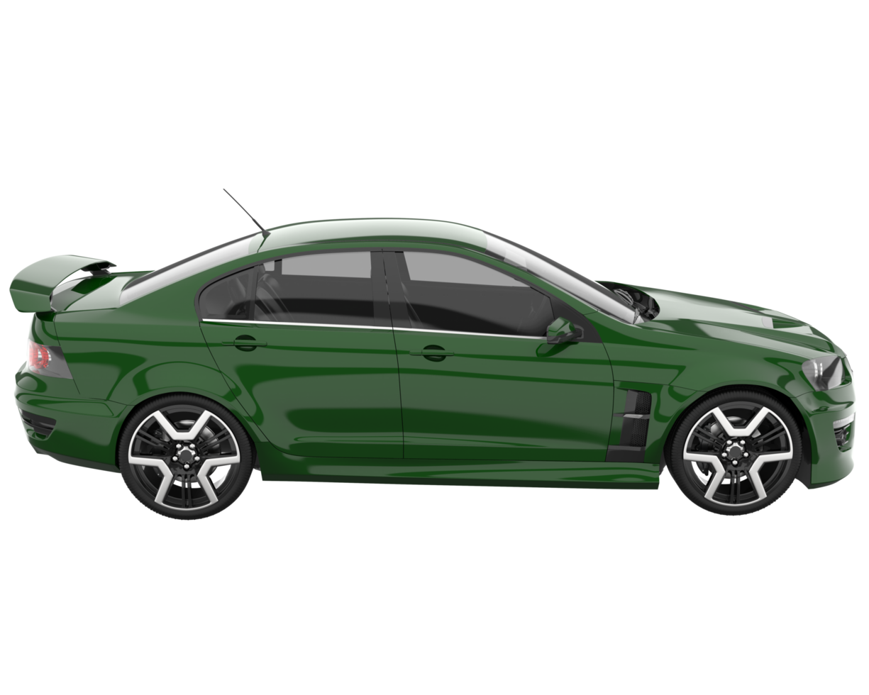 Sport car isolated on transparent background. 3d rendering - illustration png