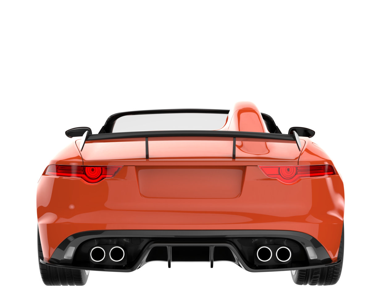 Sport car isolated on transparent background. 3d rendering - illustration png