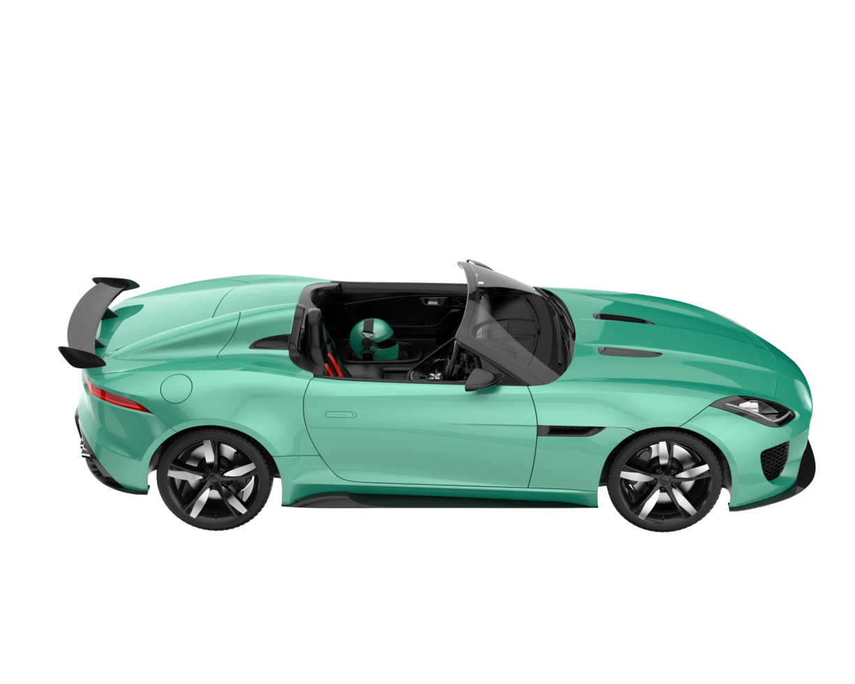Sport car isolated on transparent background. 3d rendering - illustration png