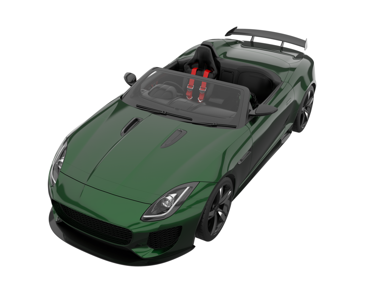 Sport car isolated on transparent background. 3d rendering - illustration png