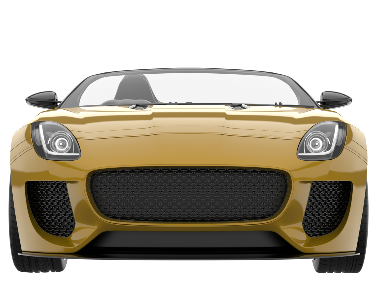 Sport car isolated on transparent background. 3d rendering - illustration png
