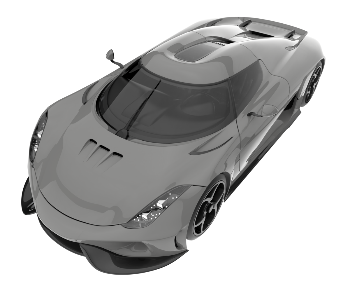 Sport car isolated on transparent background. 3d rendering - illustration png