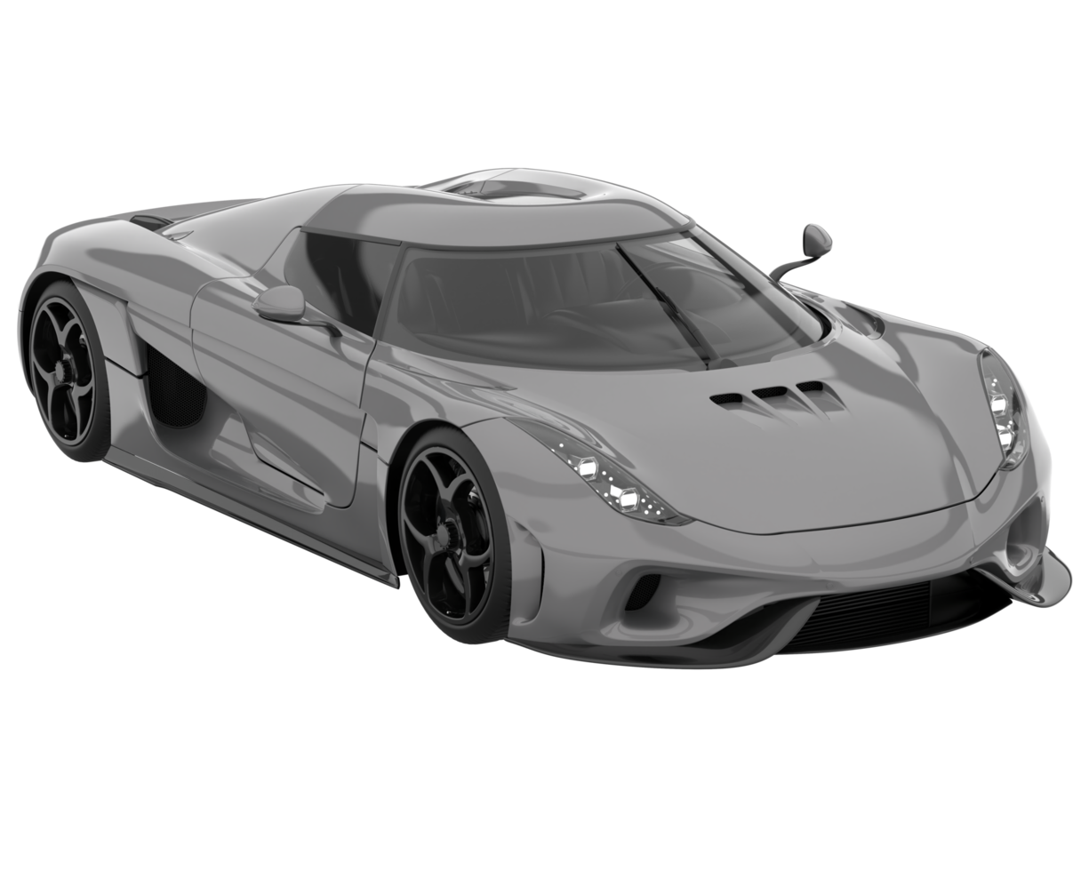 Sport car isolated on transparent background. 3d rendering - illustration png