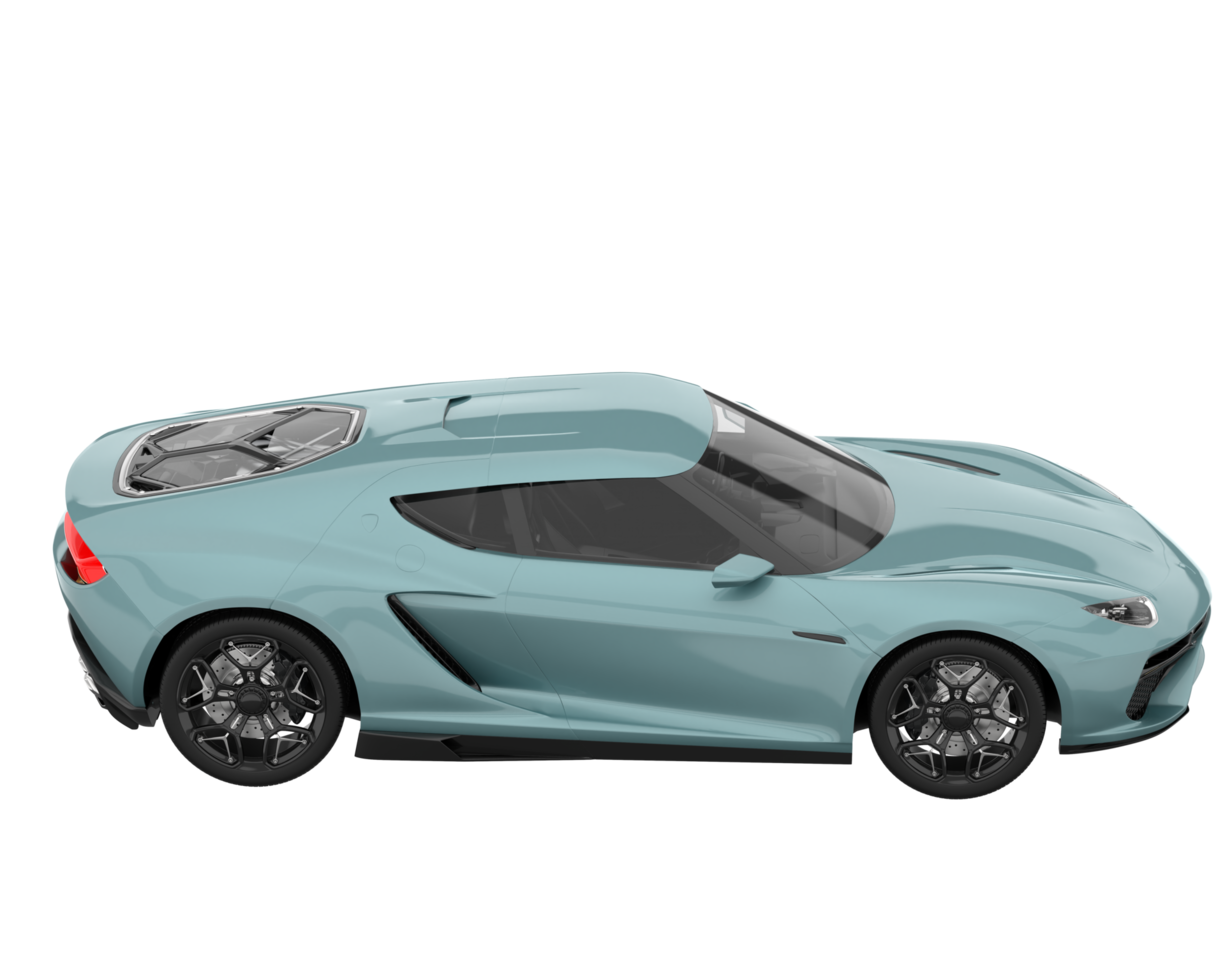 Sport car isolated on transparent background. 3d rendering - illustration png