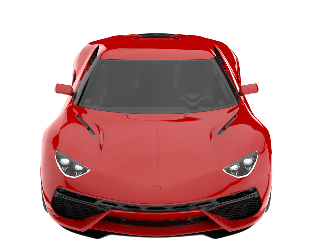 Sport car isolated on transparent background. 3d rendering - illustration png