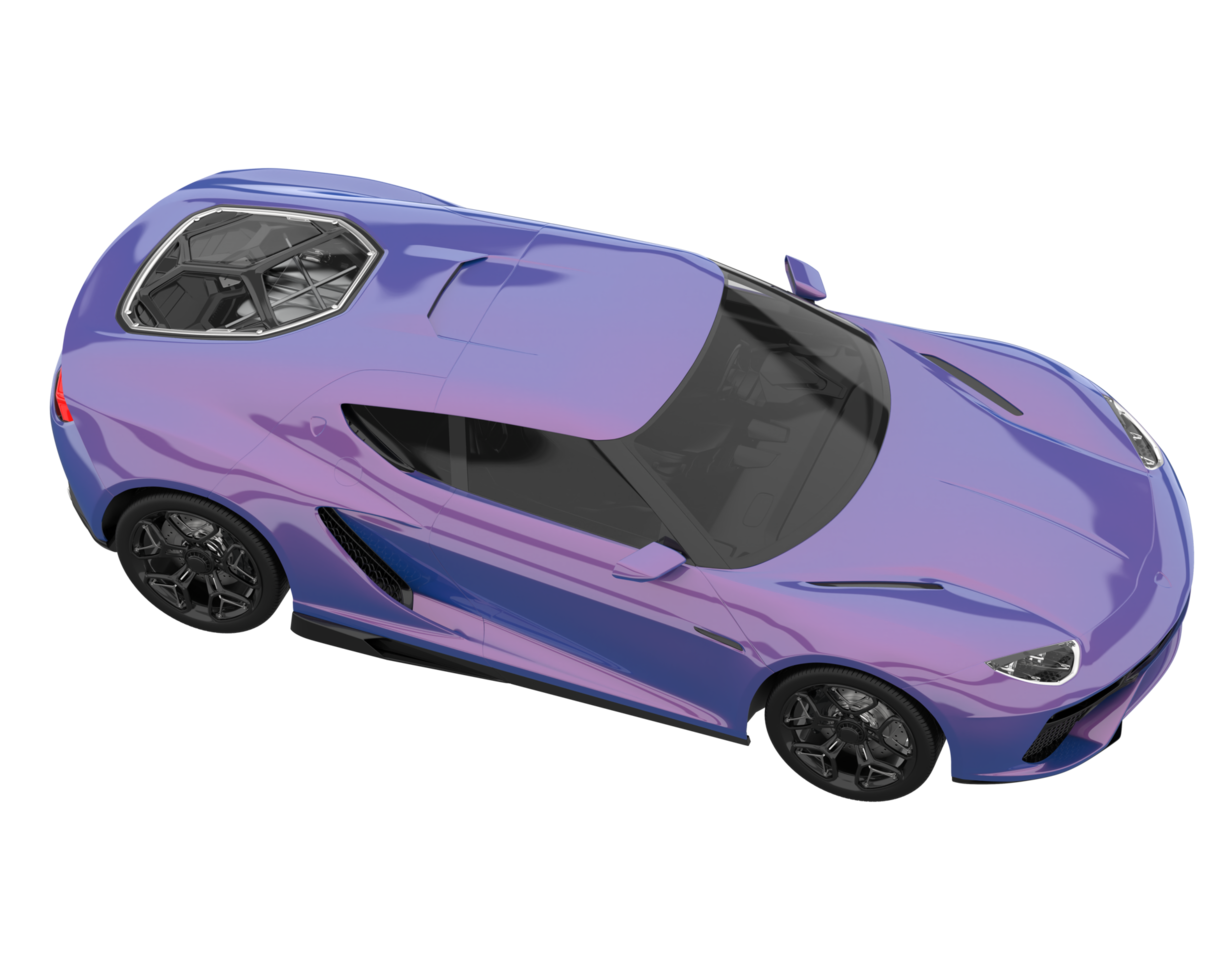 Sport car isolated on transparent background. 3d rendering - illustration png
