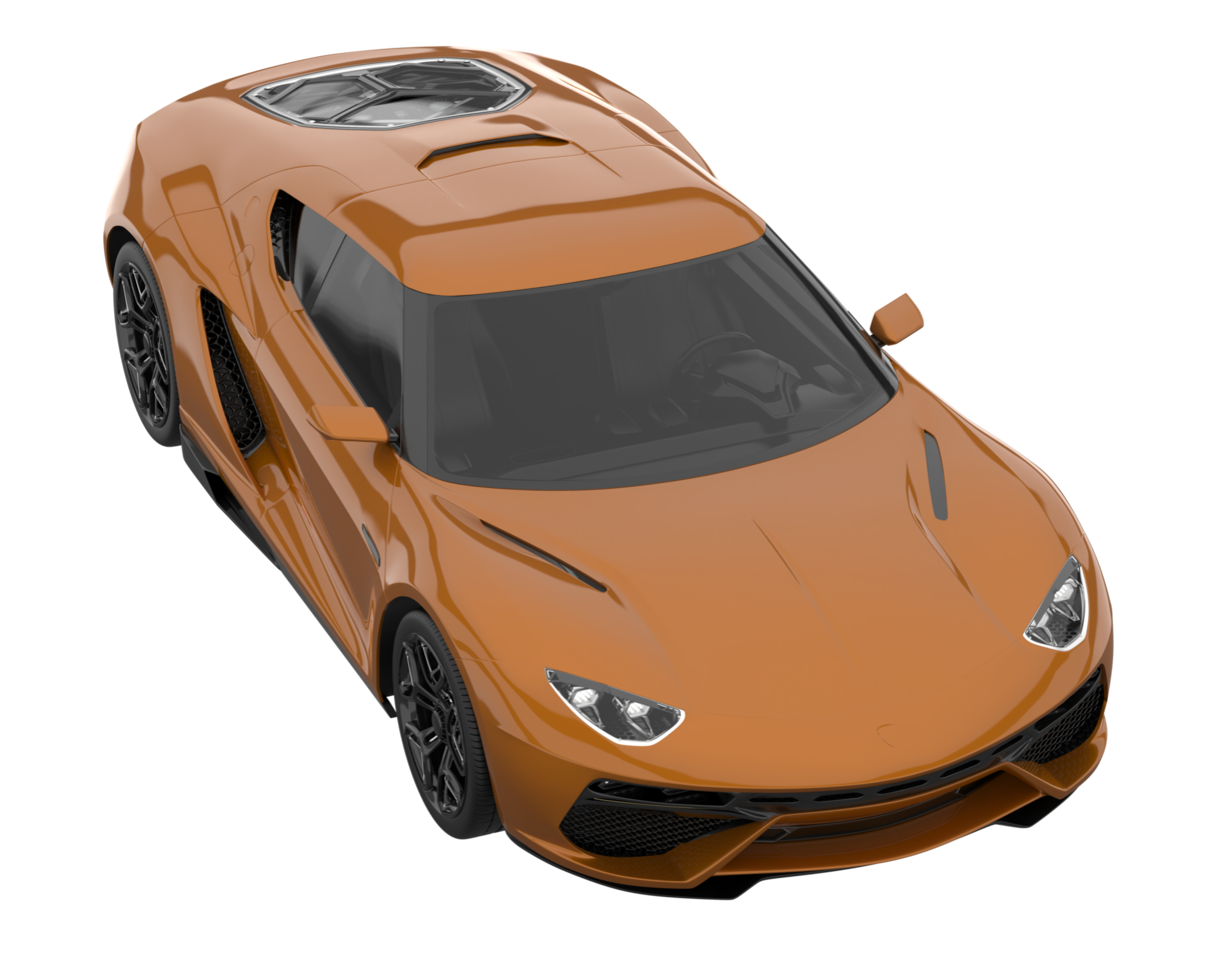 Sport car isolated on transparent background. 3d rendering - illustration png