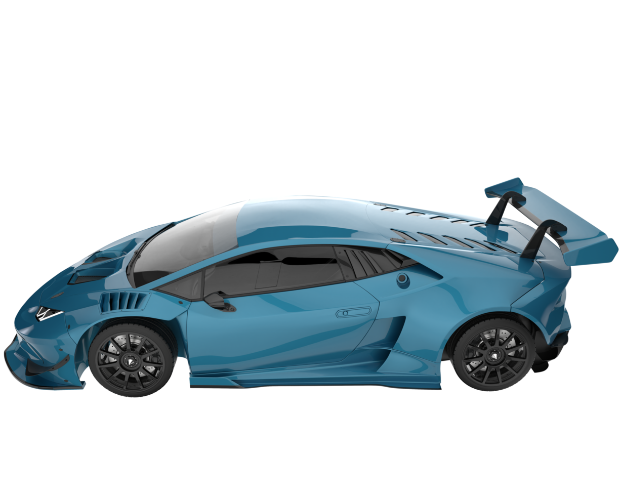 Sport car isolated on transparent background. 3d rendering - illustration png