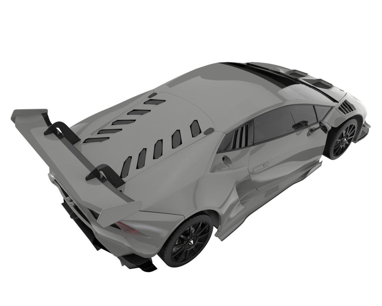 voiture de sport isolée sur fond transparent. rendu 3d - illustration png