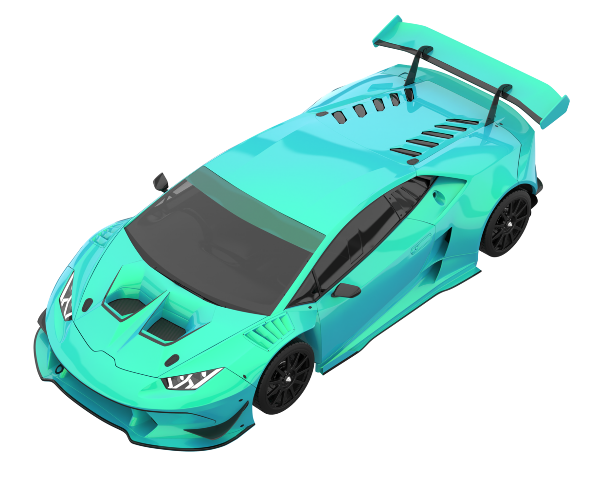 Sport car isolated on transparent background. 3d rendering - illustration png