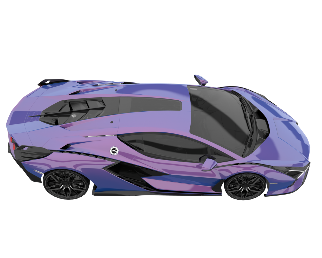 Sport car isolated on transparent background. 3d rendering - illustration png