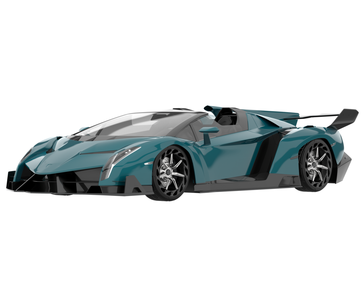 Sport car isolated on transparent background. 3d rendering - illustration png
