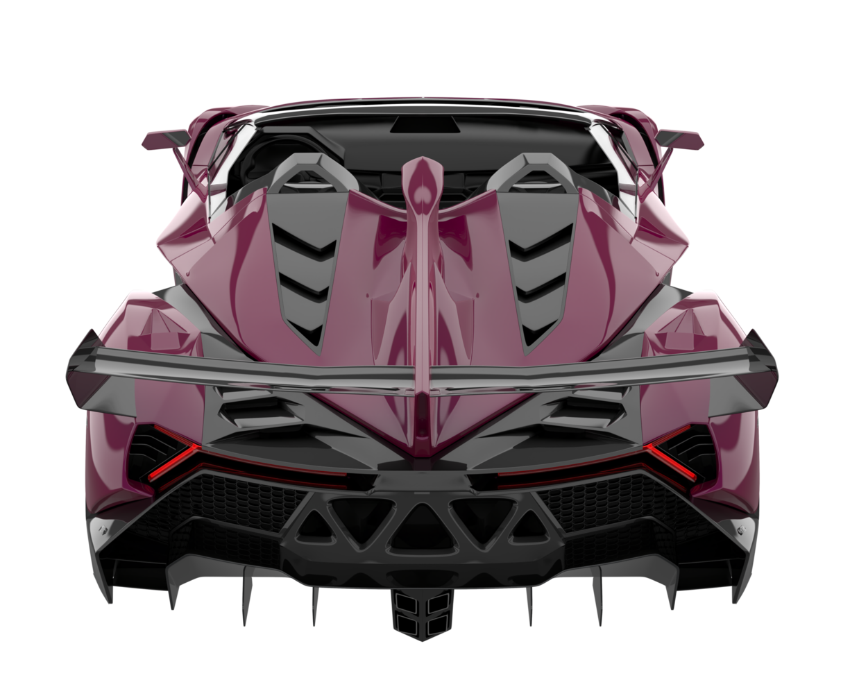 voiture de sport isolée sur fond transparent. rendu 3d - illustration png