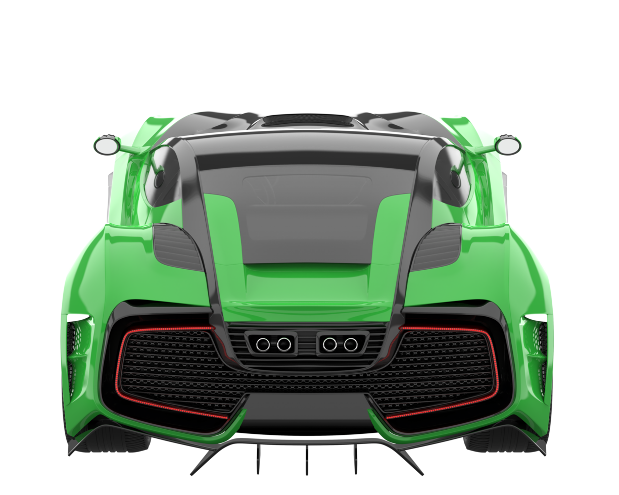 Sport car isolated on transparent background. 3d rendering - illustration png