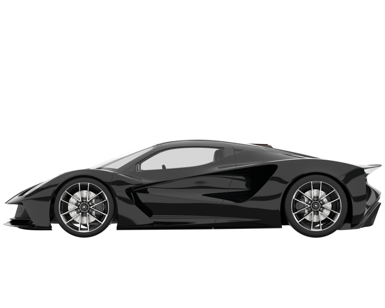 Sport car isolated on transparent background. 3d rendering - illustration png