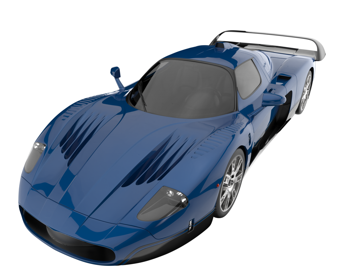 Sport car isolated on transparent background. 3d rendering - illustration png