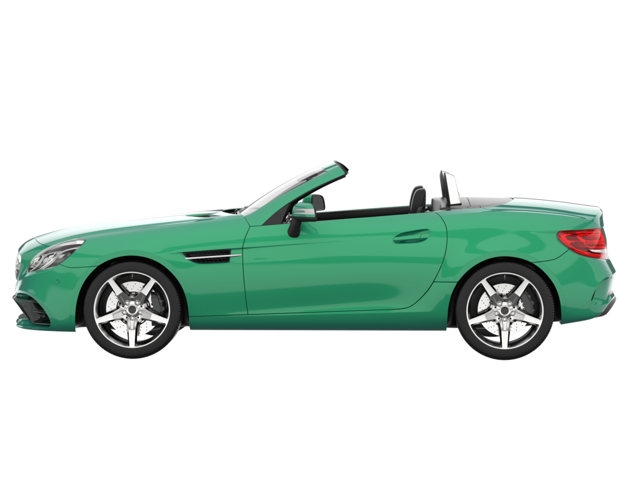 voiture de sport isolée sur fond transparent. rendu 3d - illustration png