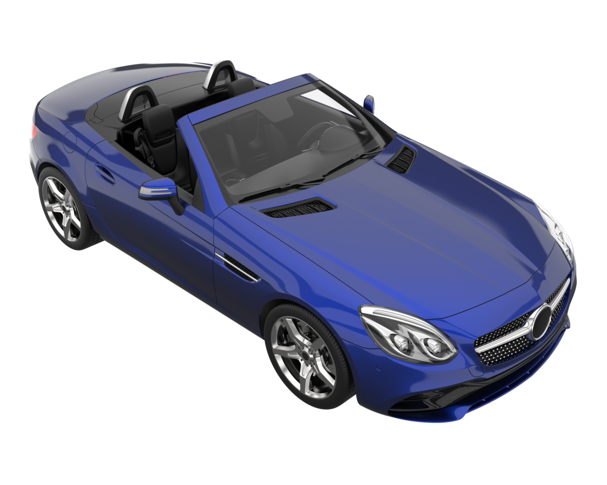 Sport car isolated on transparent background. 3d rendering - illustration png