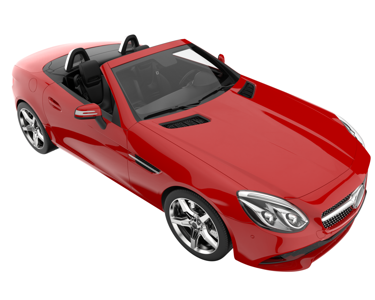 Sport car isolated on transparent background. 3d rendering - illustration png
