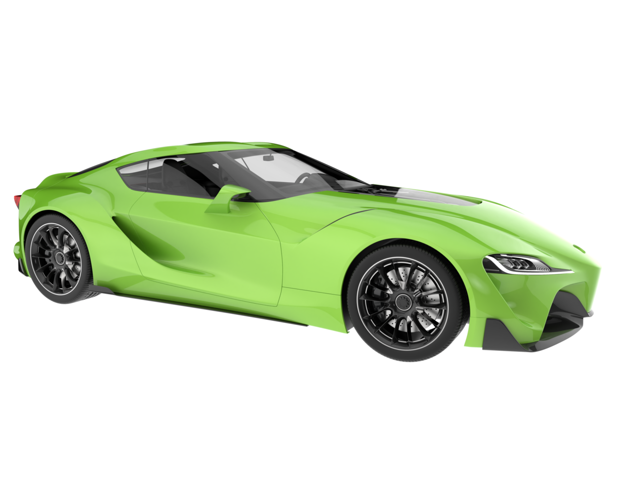 Sport car isolated on transparent background. 3d rendering - illustration png