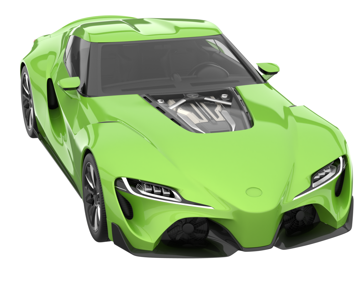 Sport car isolated on transparent background. 3d rendering - illustration png
