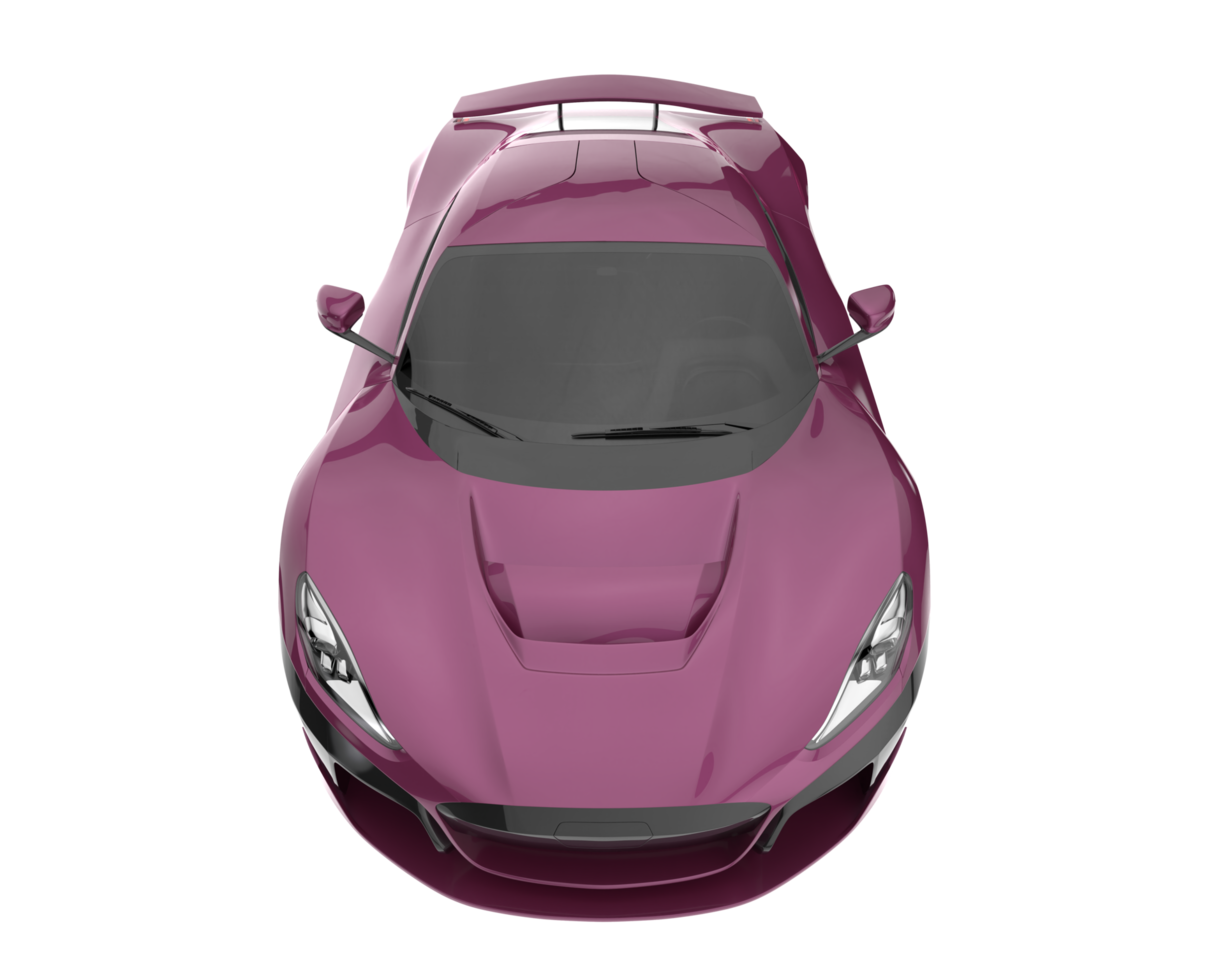 Sport car isolated on transparent background. 3d rendering - illustration png