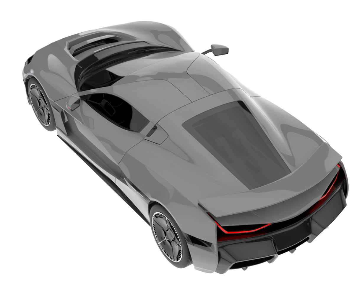 voiture de sport isolée sur fond transparent. rendu 3d - illustration png