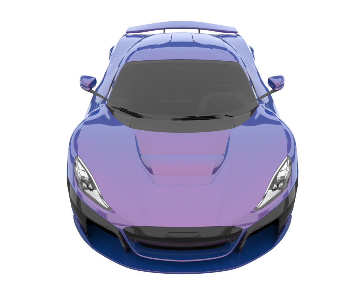Sport car isolated on transparent background. 3d rendering - illustration png
