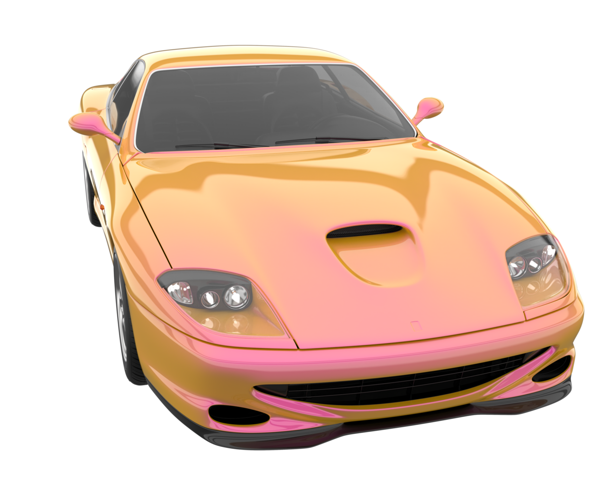Sport car isolated on transparent background. 3d rendering - illustration png