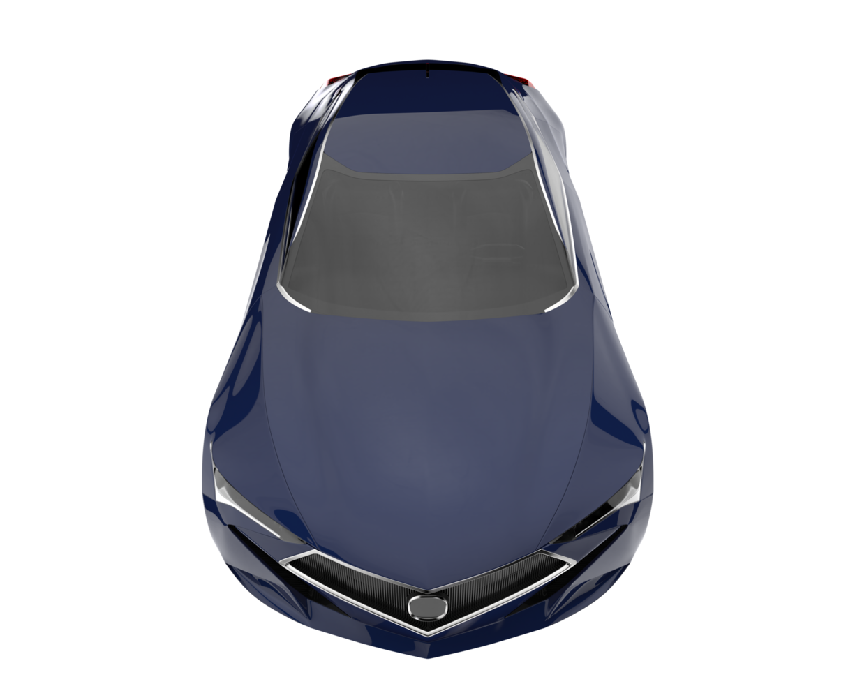 carro esporte isolado em fundo transparente. renderização 3D - ilustração png