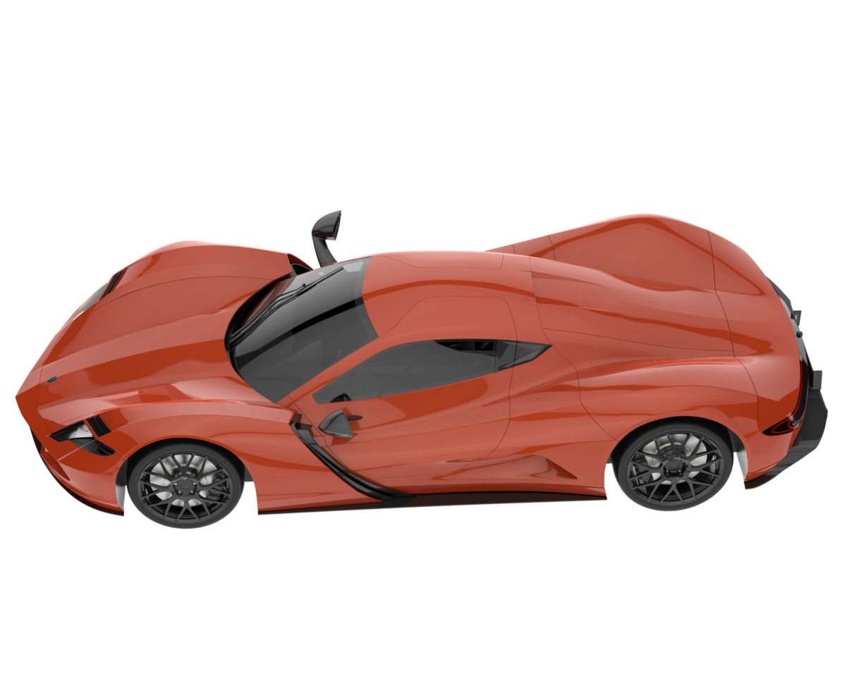 Sport car isolated on transparent background. 3d rendering - illustration png