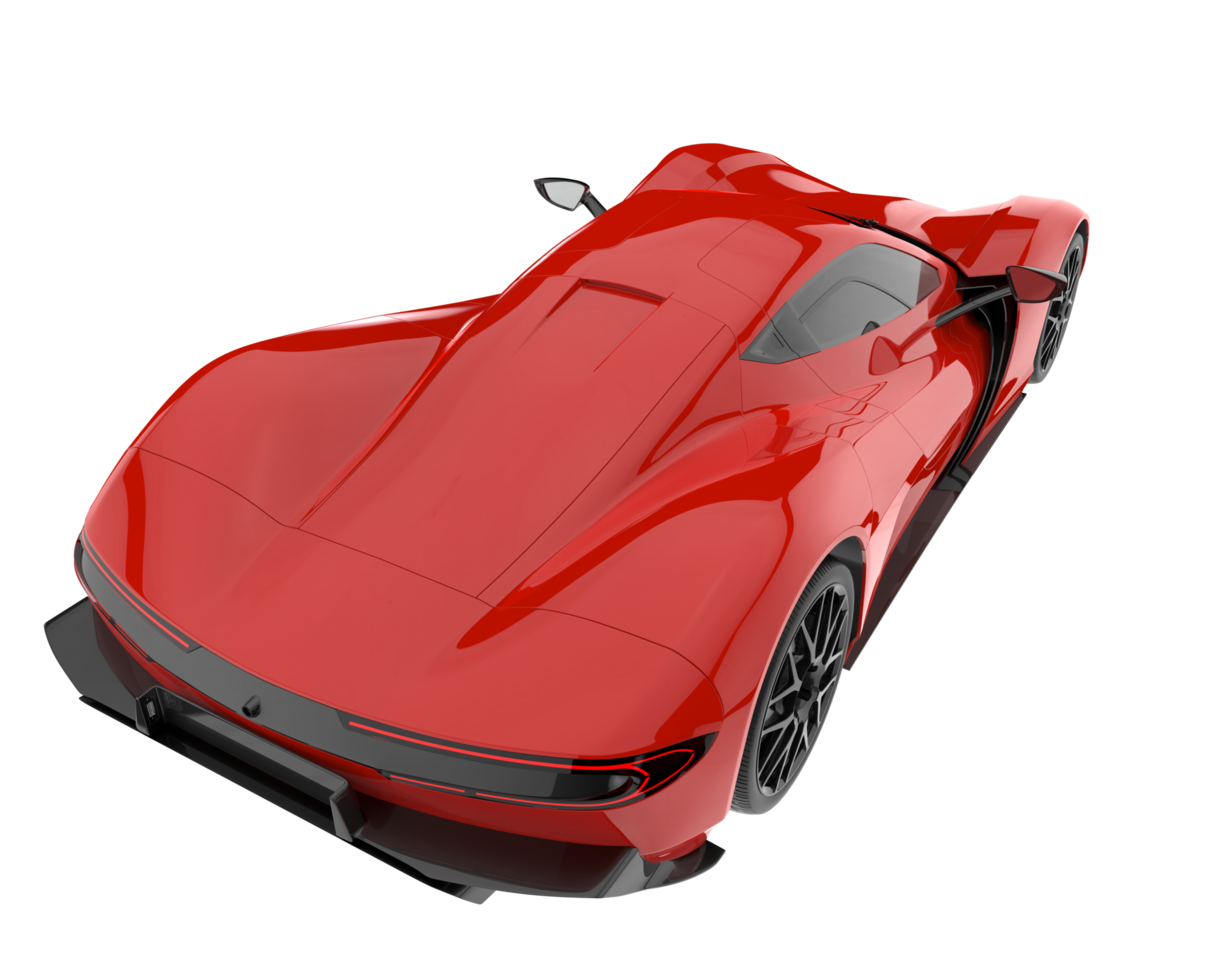 Sport car isolated on transparent background. 3d rendering - illustration png
