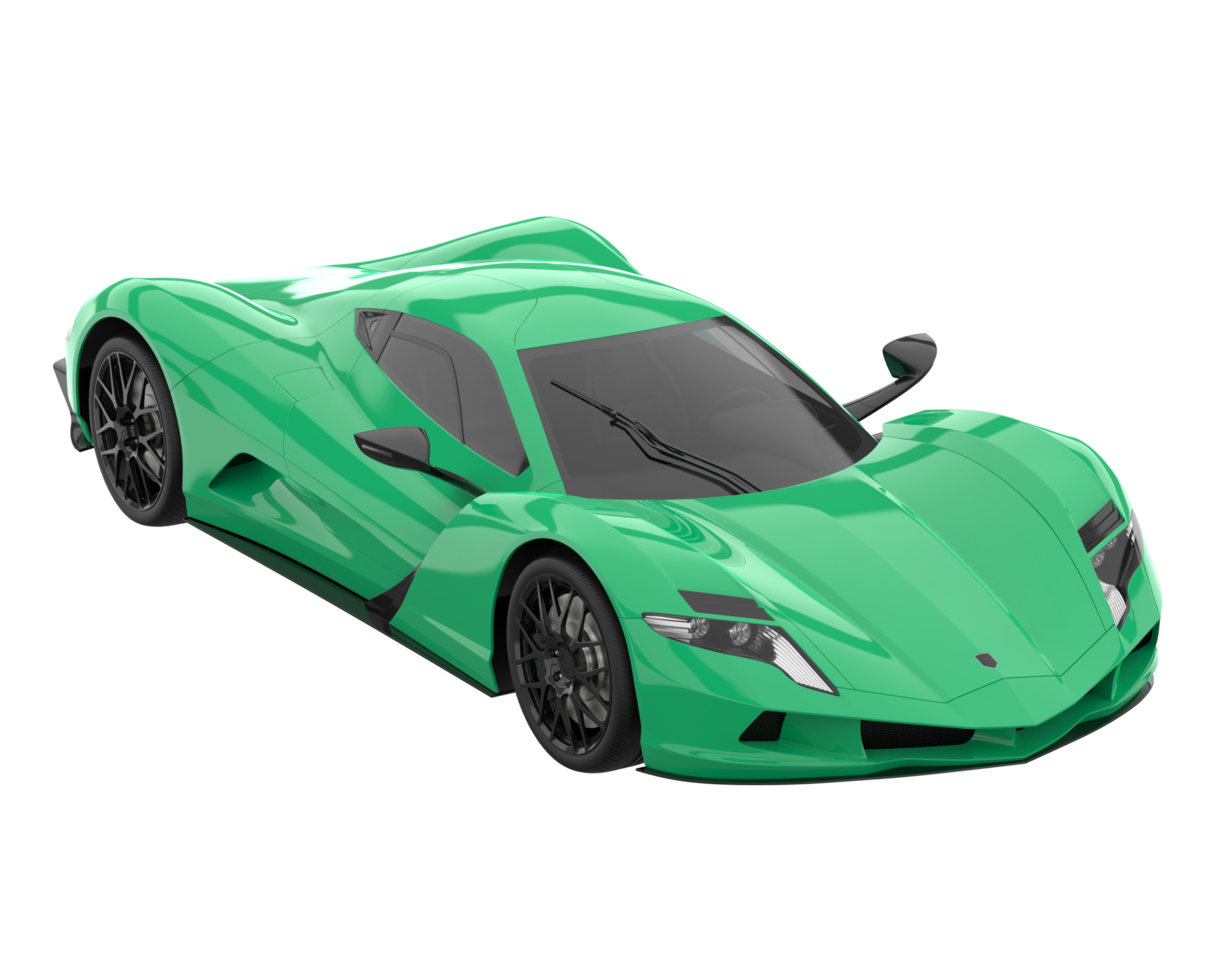 Sport car isolated on transparent background. 3d rendering - illustration png