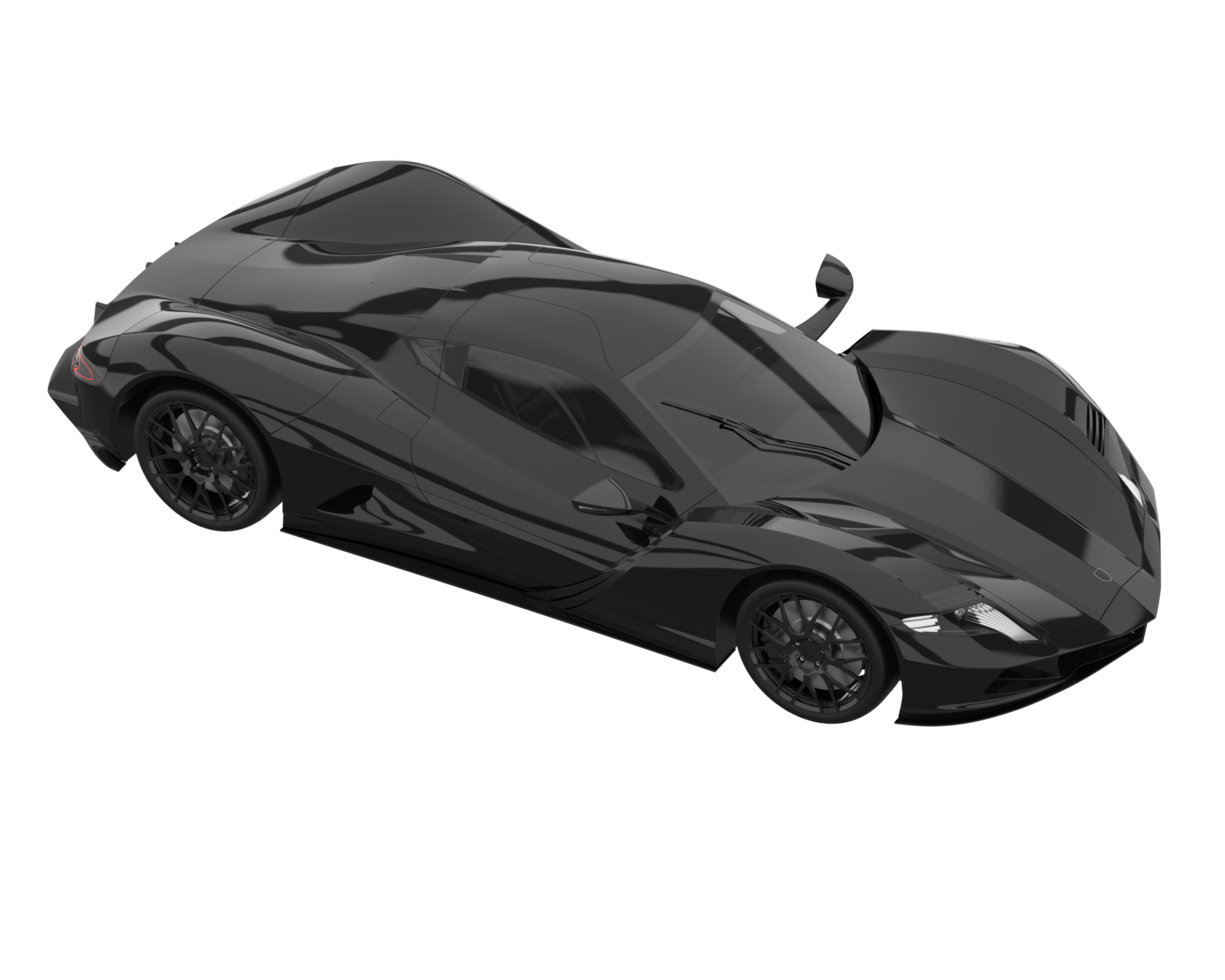 Sport car isolated on transparent background. 3d rendering - illustration png